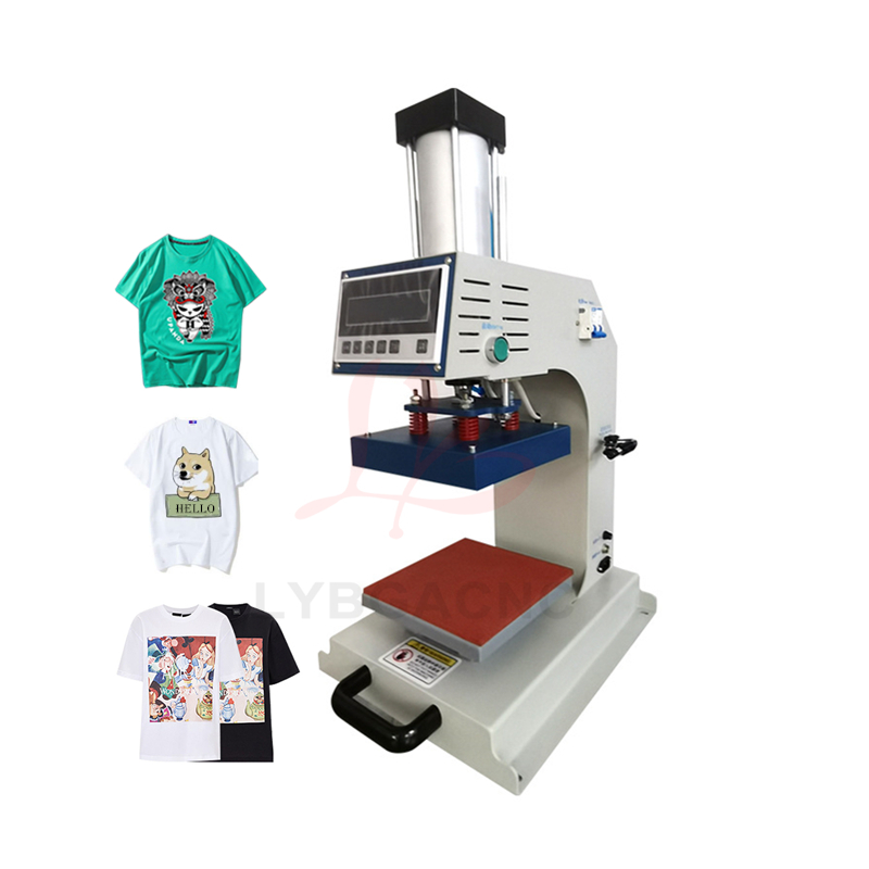 Leatherwork Machine - 空気圧式ヒートプレス機、Tシャツプリント、ロゴブランディング、シャツや革への印刷に最適な自動連続作業機