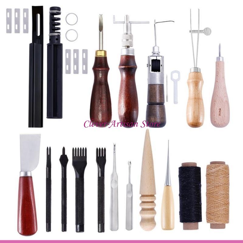 E06B レザークラフトハンドツールキット革ハンドステッチ縫 - Groover Stitching Tool のレビューと価格