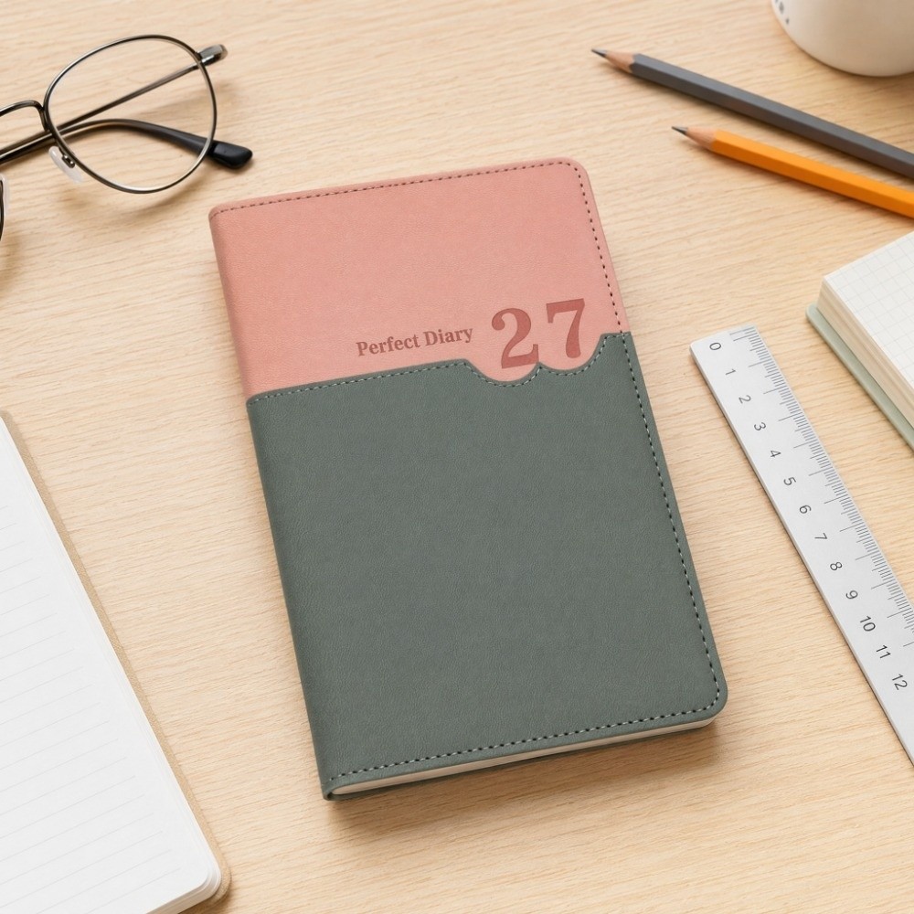 オフィス用スケジュールプランナー2027、メモ帳、日記、書き - Leather Work Diary Covers のレビューと価格