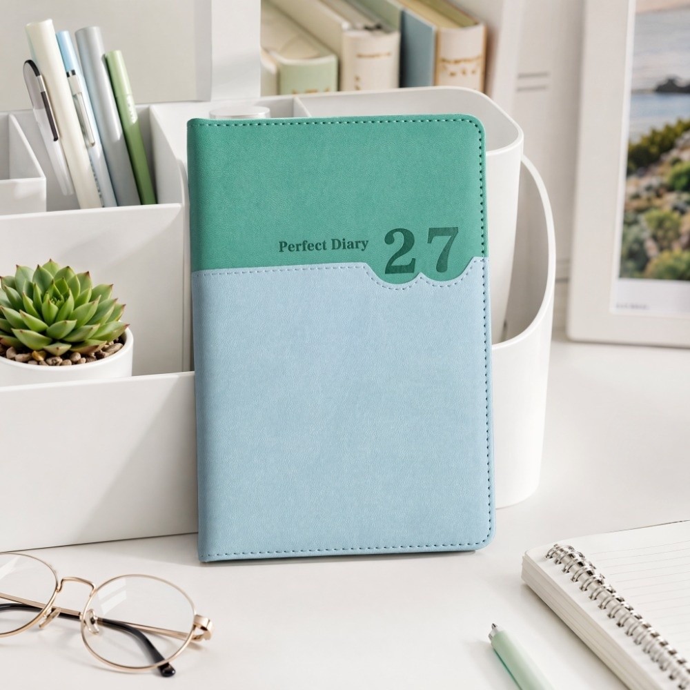 オフィス用スケジュールプランナー2027、メモ帳、日記、書き - Leather Work Diary Covers のレビューと価格
