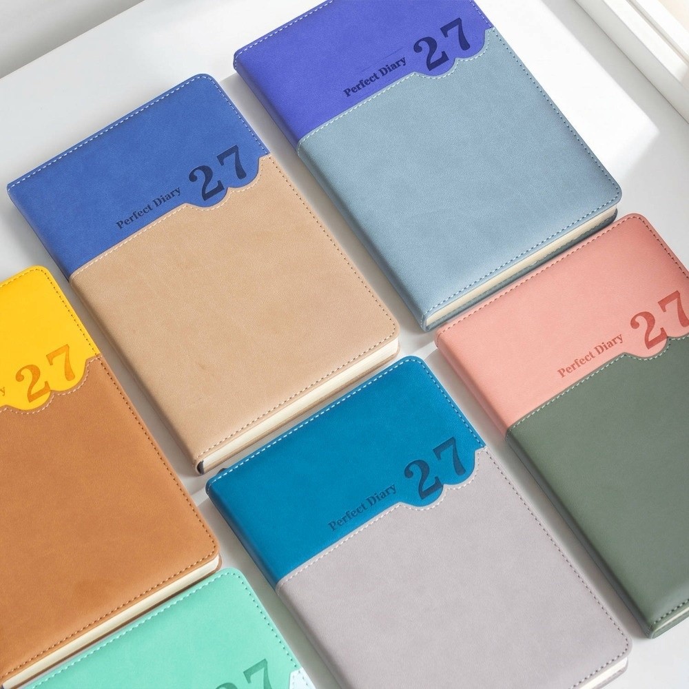 オフィス用スケジュールプランナー2027、メモ帳、日記、書き - Leather Work Diary Covers のレビューと価格