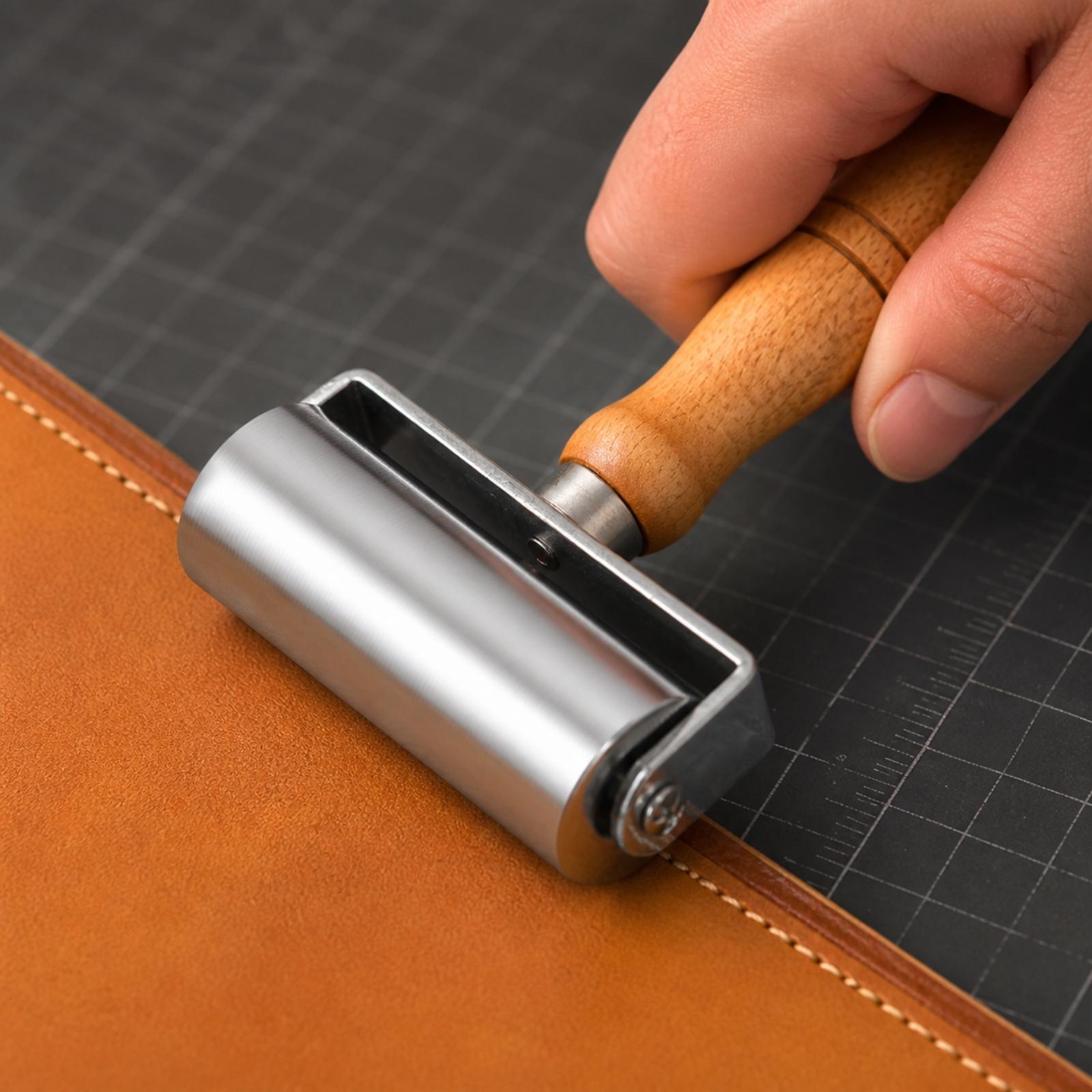 革細工用ローラープレス、木製、手動工具、エッジ加工用、DIY - Leatherwork Hand Press のレビューと価格