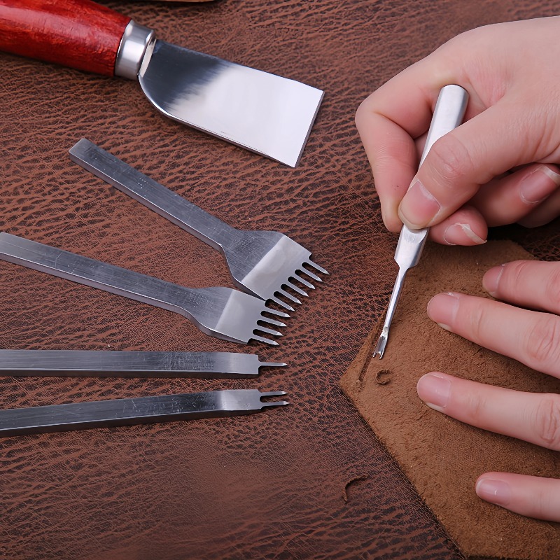 プロ用手縫い革工芸ツールキット サドルグルーバー ステッチン - Groover Stitching Tool のレビューと価格